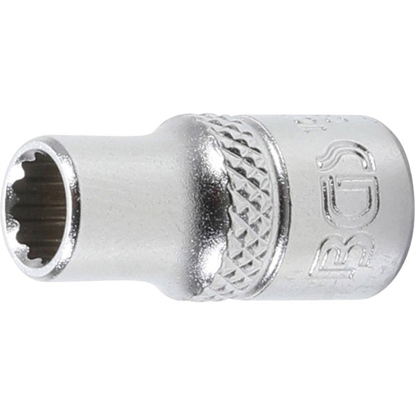 BGS Steckschlüssel-Einsatz Zwölfkant Antrieb Innenvierkant 6,3 mm (1/4) SW 6 mm - 10776