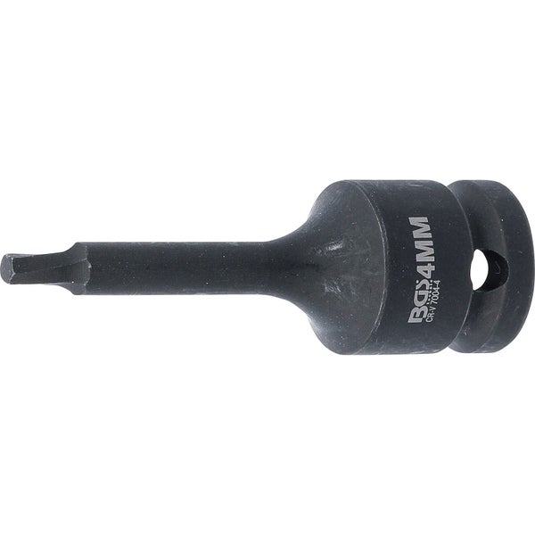 BGS Schraubenausdreher Antrieb Innenvierkant 12,5 mm (1/2) für defekten Innensechskant 4 mm - 7004-4