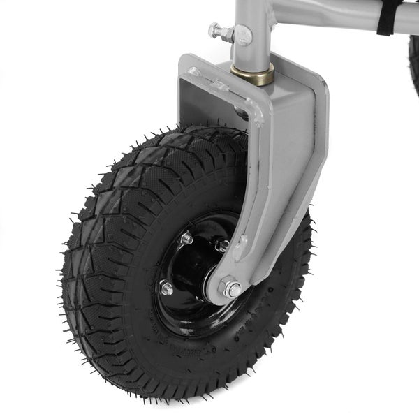 Rad mit Reifen und Halterung für einen Bollerwagen