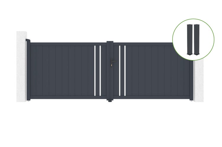 Esszimmer mit Holztisch, Stühlen und einem gerahmten Schwarz-Weiss-Bild eines Hochlandrindes an der Wand.