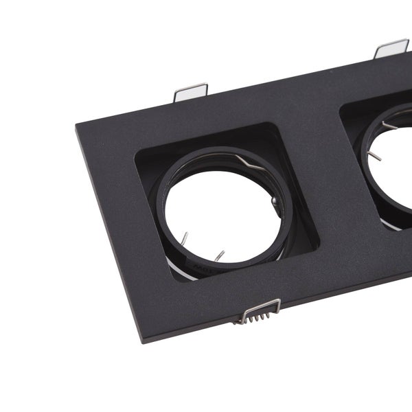 Lindby Thorid (Modern) in Schwarz aus Metall (2 flammig, GU10) Wohnzimmerleuchte