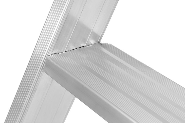 Detailaufnahme einer Aluminiumleiter