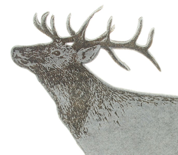 Dekorative Hirschfigur mit Geweih