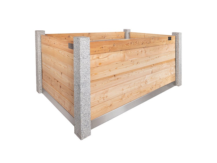 Hochbeet klassisch Bausatz Rottal (2,24 x 1,24 x 1m)