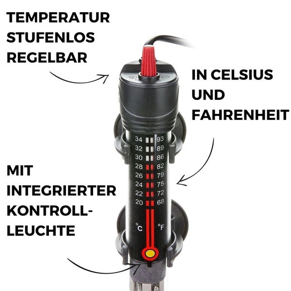 Aqua Präzisions Aquarium Heizstab 25 Watt