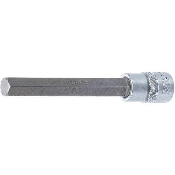 BGS Bit-Einsatz Länge 140 mm Antrieb Innenvierkant 12,5 mm (1/2) Innensechskant 14 mm - 4274