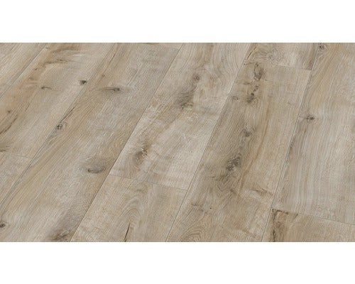 Nahaufnahme von Laminatboden mit Holzstruktur