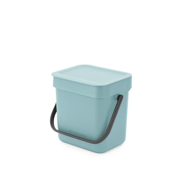 Brabantia Abfallsammler Mit Stay Open Deckel 3 Liter HxBxT 17,4 x 18,8 x 13,9 cm Kunststoff Mint