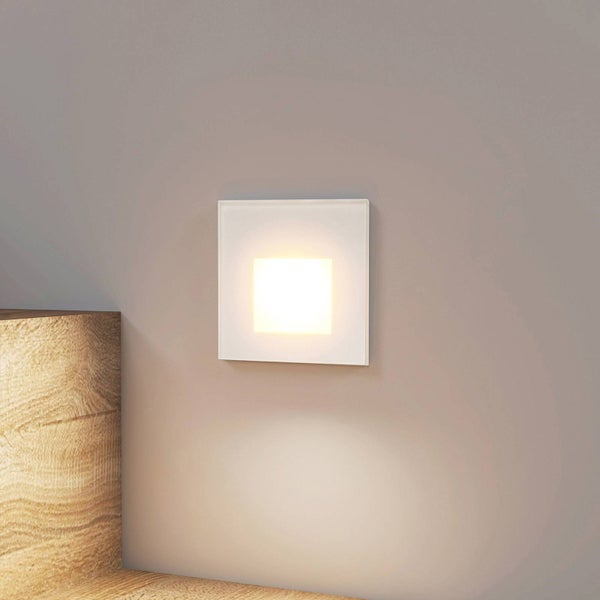 Arcchio LED Wandeinbaustrahler Vexi (Modern) in Weiß aus Aluminium (1 flammig, ) Wohnzimmerleuchte