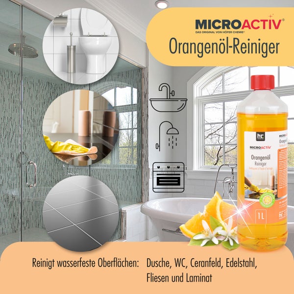 1 x 1 L Microactiv® Orangenöl Reiniger Konzentrat