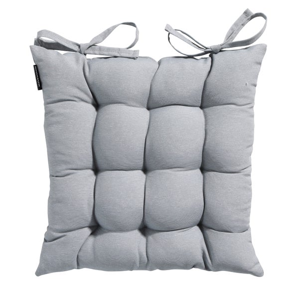 Sitzkissen Tuscany Panama hellgrau - ca. 46x46 cm - 4er-Set