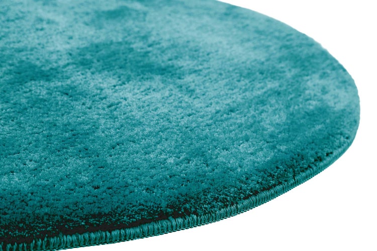 Badteppich Türkis Joris WECONhome Basics 90 cm rund