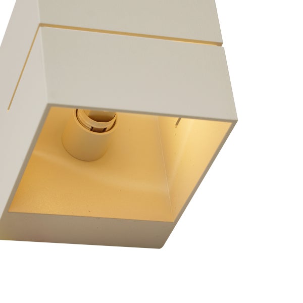 Moderne Wandleuchte Beige G9 Quadratisch - Transfer