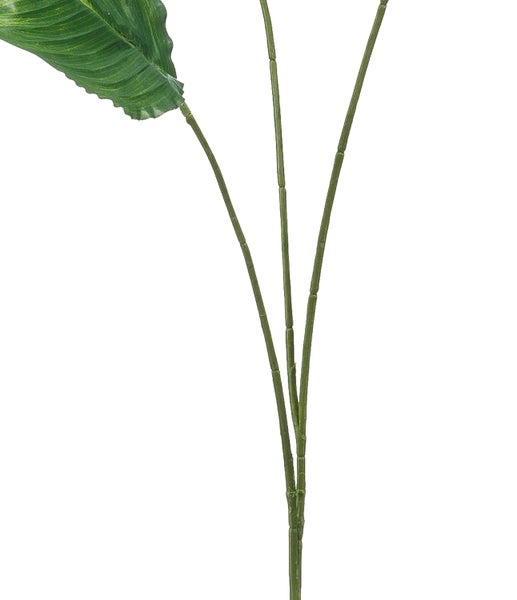 Künstlicher Magnolienzweig mit rosafarbenen Blüten und Knospen an einem braunen Ast.