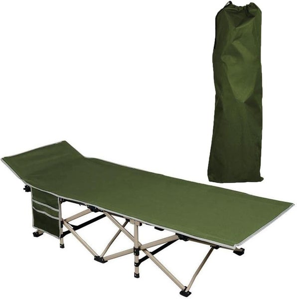Feldbett mit Tragetasche