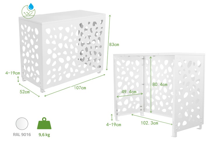 Abdeckung für Klimaanlage mit den Maßen