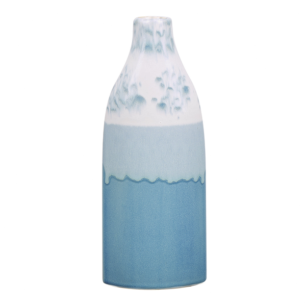 Blumenvase CALLIPOLIS Steinzeug 30 cm Blau