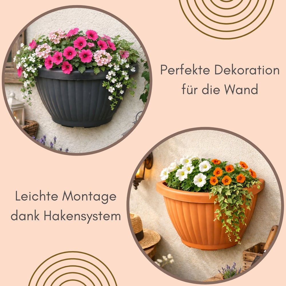 blumenkästen größen Pflanzkübel Poseidon Cremeweiß — Keramik