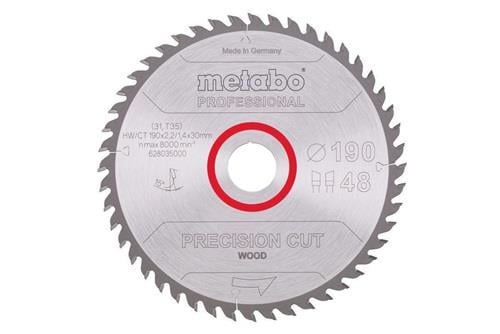 Metabo Kreissägeblatt für Holz, Durchmesser 190 mm