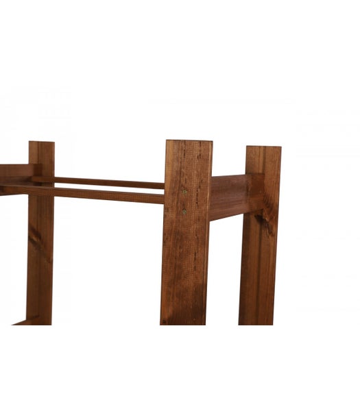 PROREGAL Getränkekistenregal Pinepeak HxBxT 107,4 x 70 x 38,8 cm Für 3 Kisten Kiefernholz Braun