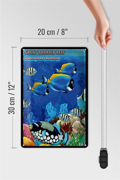 Blechschild Spruch 20x30cm great barrier reef Queensland