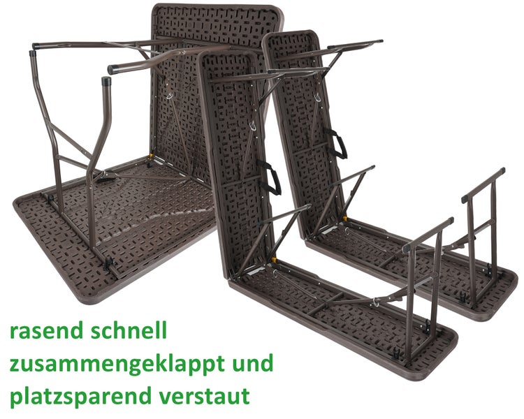 Ondis24 Bierzeltgarnitur Festzeltgarnitur Campingtisch Picknick Lisa