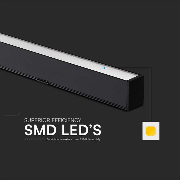 V-TAC VT-7-44-B - Schwarze Linearleuchten - 3IN1 - Samsung - IP20 - 40W - 3400 Lumen - 5 Jahre