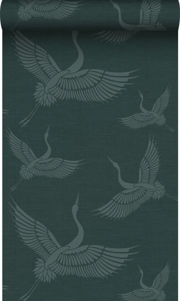 Tapetenrolle mit Kranichmuster