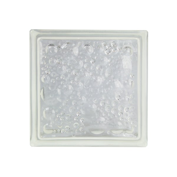 Basic Glasbaustein Savona einseitig satiniert 19 x 19 x 8 cm - 6 Stück