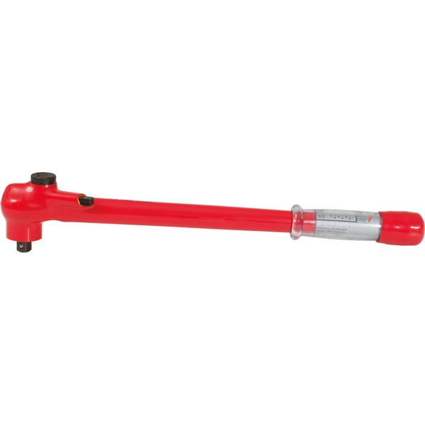 KS TOOLS 1/2 Drehmomentschlüssel mit Schutzisolierung und Umschalt-Ratschenkopf 20 - 100 Nm - 117.1302