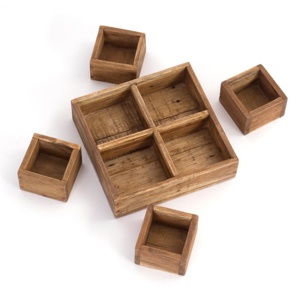 Kisten-Set Cubo II 7-tlg. Massivholz