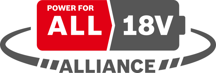 Power for All Alliance 18 Volt Logo Kennzeichnung für Akkuplattform