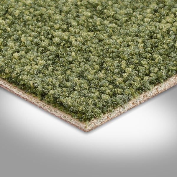 Teppichboden Meterware grün strapazierfähige Schlingen 500 cm Breite (Meterware)