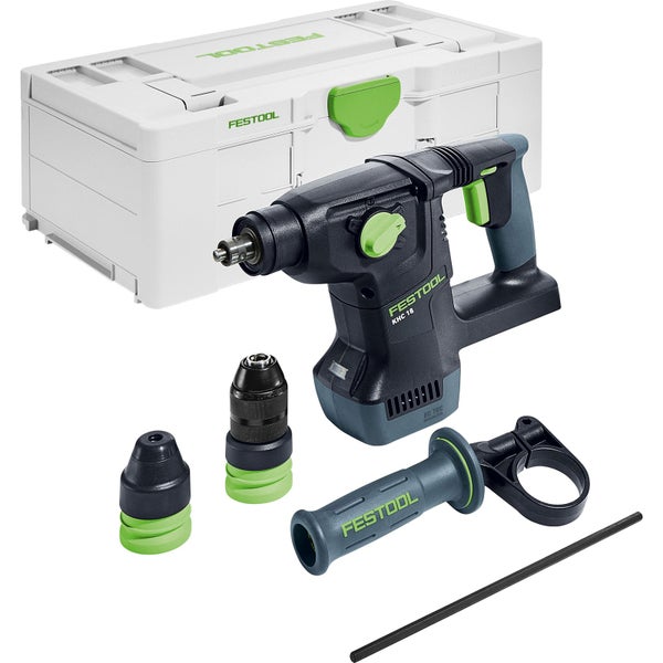 Festool Akku-Bohrhammer KHC 18 im Set mit Zubehör und Systainer