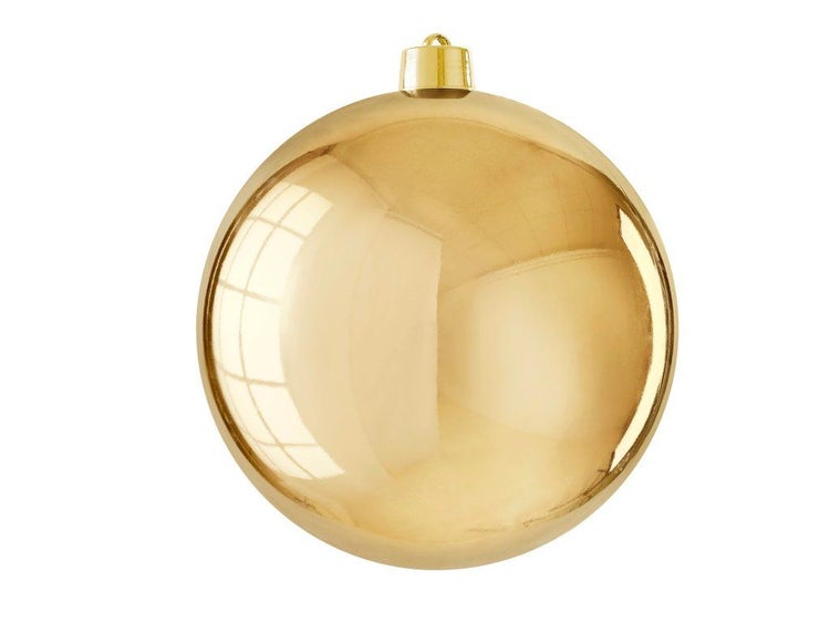 Glänzende Weihnachtskugel zur Dekoration von Weihnachtsbaum und festlichen Gestecken.