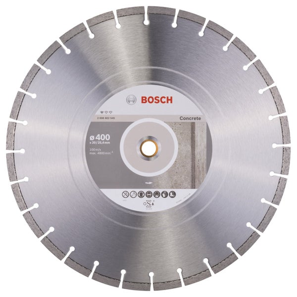 Bosch Diamanttrennscheibe Concrete mit 400 Millimeter Durchmesser