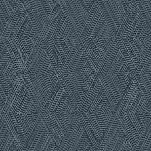 Tapete mit geometrischem Rautenmuster und feinen Linien