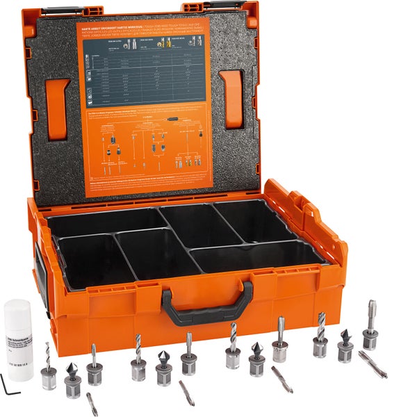 Fein Gewindebohrer-Set Typ B DIN 352 ISO 13 M6 / M8 / M10 / M12 in L-Boxx - 33901680410