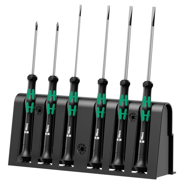 Wera 2035/6 A Elektroniker-Schraubendrehersatz + Rack - 118150