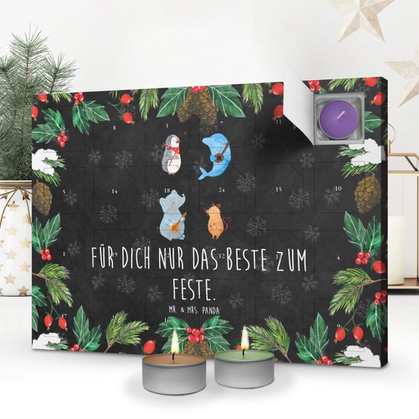 Mr. & Mrs. Panda Duftkerzen Adventskalender Big Band - Schwarz