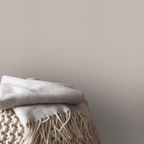 Vliestapeten Uni Basic Taupe