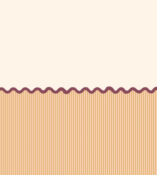 Grafischer Hintergrund mit Streifenmuster und gewelltem Rand