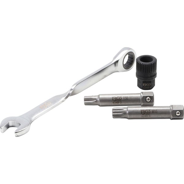 Ringmaulschlüssel, Vielzahn-Einsatz und Torx-Bit Einsatz