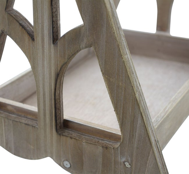 FRANK FLECHTWAREN | Tablett Vintage, HOLZ, 31 x 26 x 31 cm