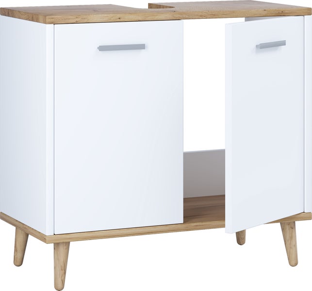 Holz Badmöbel Badunterschrank Waschbecken Landos