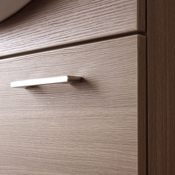 Badezimmeset bodenstehend 75 cm - Eiche natur Holzoptik | Rimini