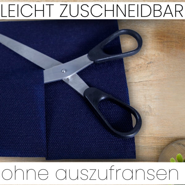 Sensalux Tischdeckenrolle 25m lang aus stoffähnlichem Vlies, 1,50 m x 25 m Dunkelblau
