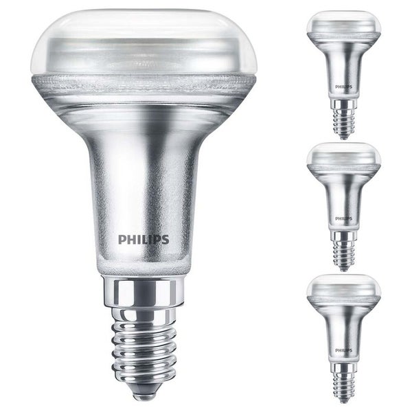 Philips LED Lampe ersetzt 25W, E14 Reflektor R50, warmweiß, 105 Lumen, nicht dimmbar, 4er Pack