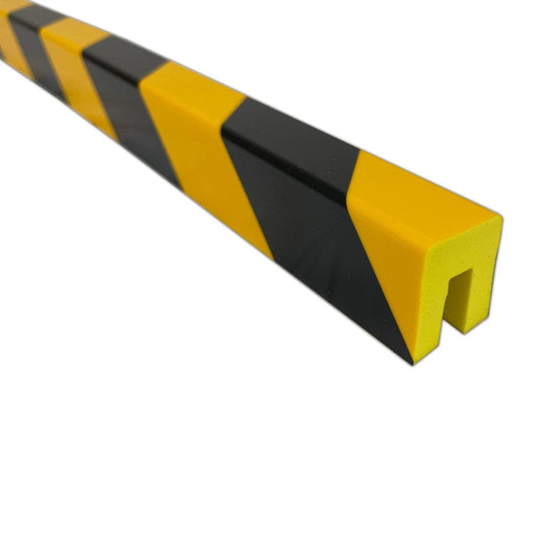 UvV Protect Schutzprofil  in schwarz gelb 1 Meter PU-Schaum verschiedene Formen / Typ G