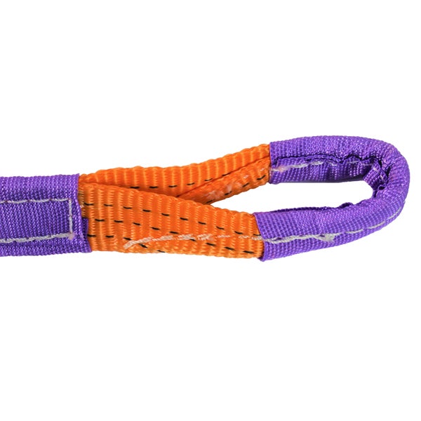 Hebeband mit verstärkter Schlaufe für sichere Lastenbefestigung